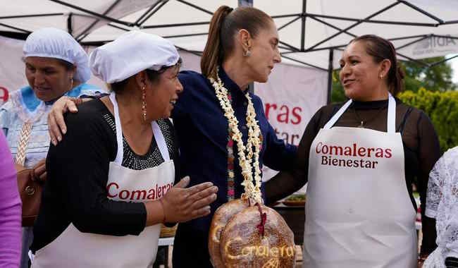 En Jocotitlán, Edomex, Presidenta entrega equipamientos de Comaleras Bienestar del Plan Nacional de Maíz nativo: el Maíz es la Raíz