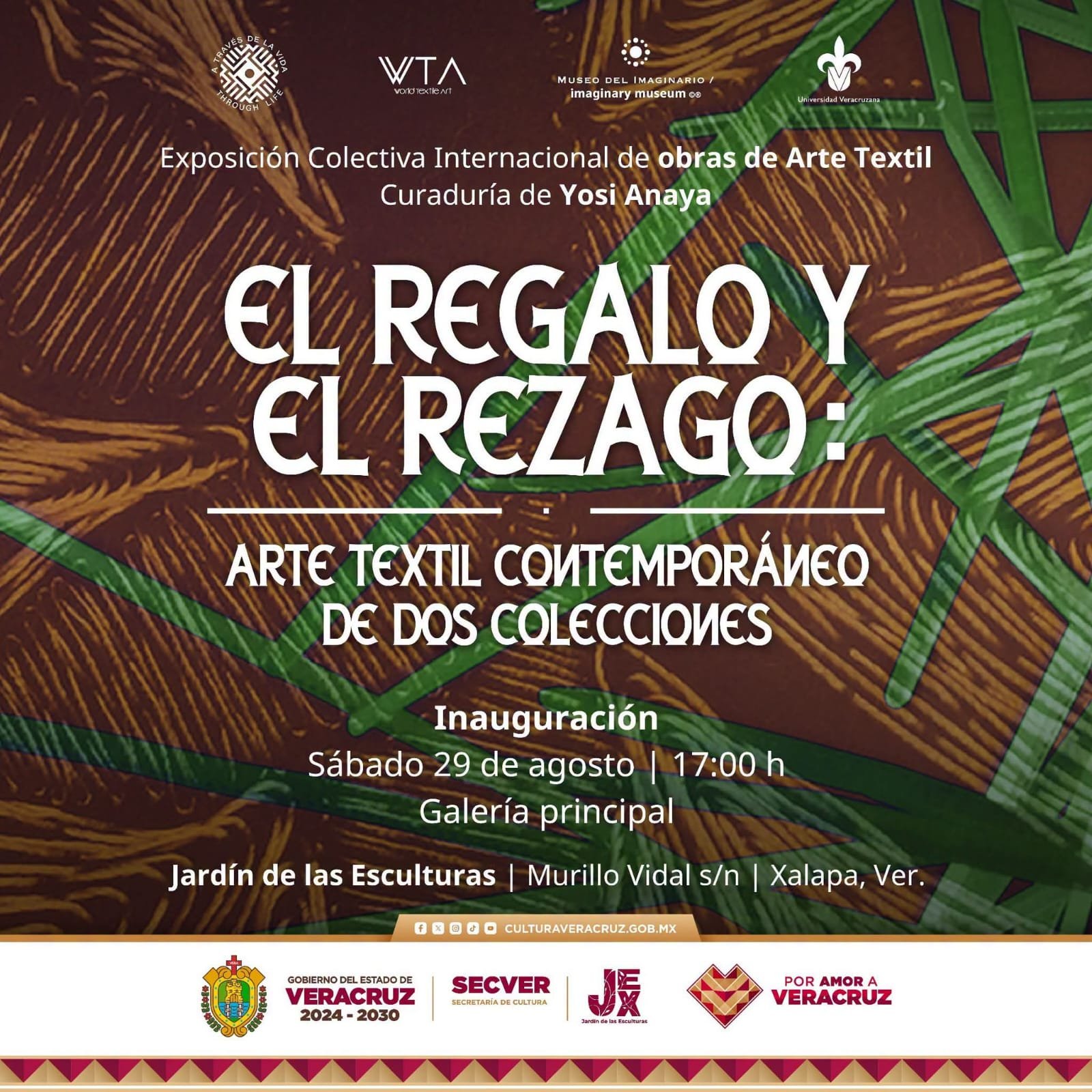 La Secretaría de Cultura de Veracruz, a través del Jardín de las Esculturas de Xalapa, y la Universidad Veracruzana ⚜️, a través del Instituto de Artes Plásticas , invitan: