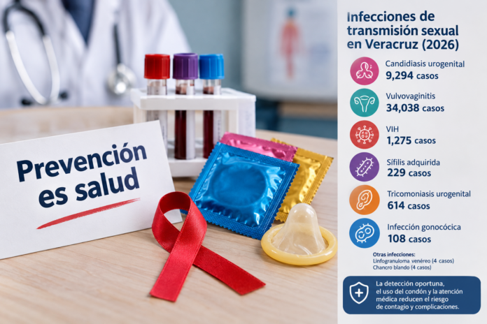 Veracruz acumula miles de casos de infecciones de transmisión sexual en 2026